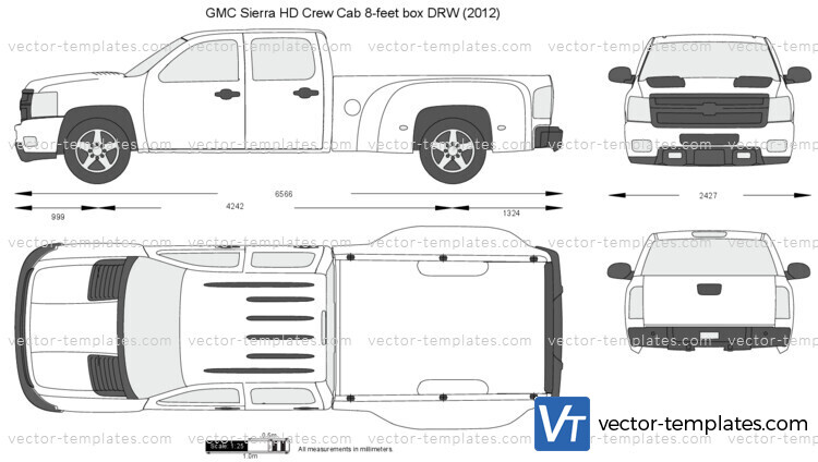 GMC Sierra HD Crew Cab 8-feet box DRW