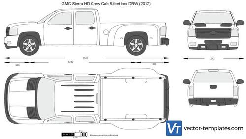 GMC Sierra HD Crew Cab 8-feet box DRW