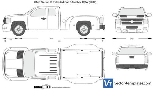 GMC Sierra HD Extended Cab 8-feet box DRW