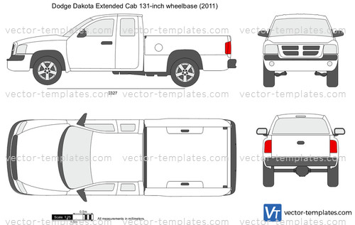 Dodge Dakota Extended Cab 131-inch wheelbase