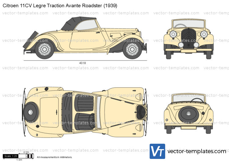 Citroen 11CV Legre Traction Avante Roadster