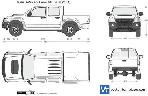 Isuzu D-Max 4x2 Crew Cab Ute SX