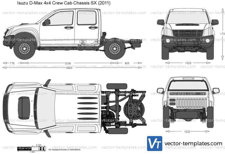 Isuzu D-Max 4x4 Crew Cab Chassis SX