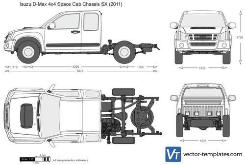 Isuzu D-Max 4x4 Space Cab Chassis SX