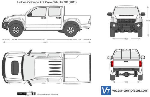 Holden Colorado 4x2 Crew Cab Ute SX