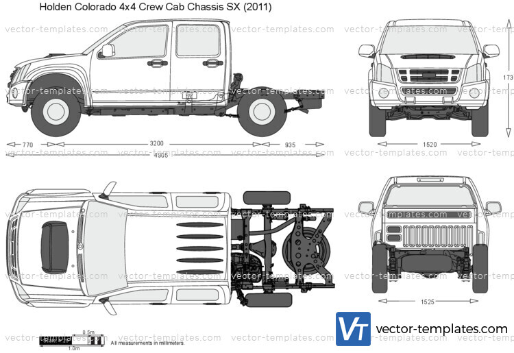 Holden Colorado 4x4 Crew Cab Chassis SX