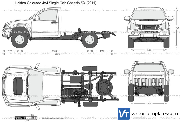 Holden Colorado 4x4 Single Cab Chassis SX