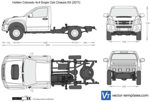 Holden Colorado 4x4 Single Cab Chassis SX