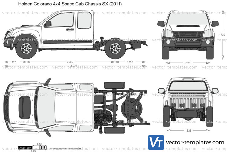 Holden Colorado 4x4 Space Cab Chassis SX