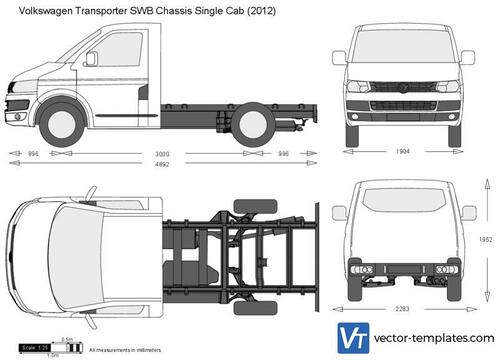 Volkswagen Transporter T5.2 SWB Chassis Single Cab