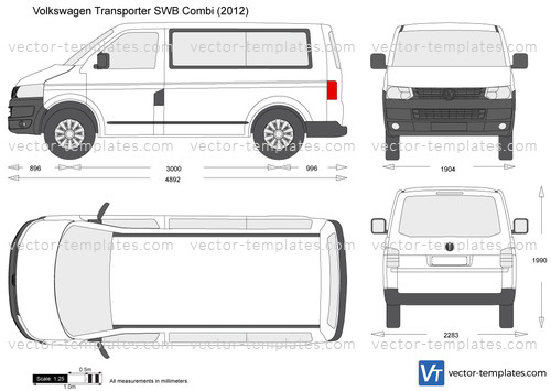 Volkswagen Transporter T5.2 SWB Combi