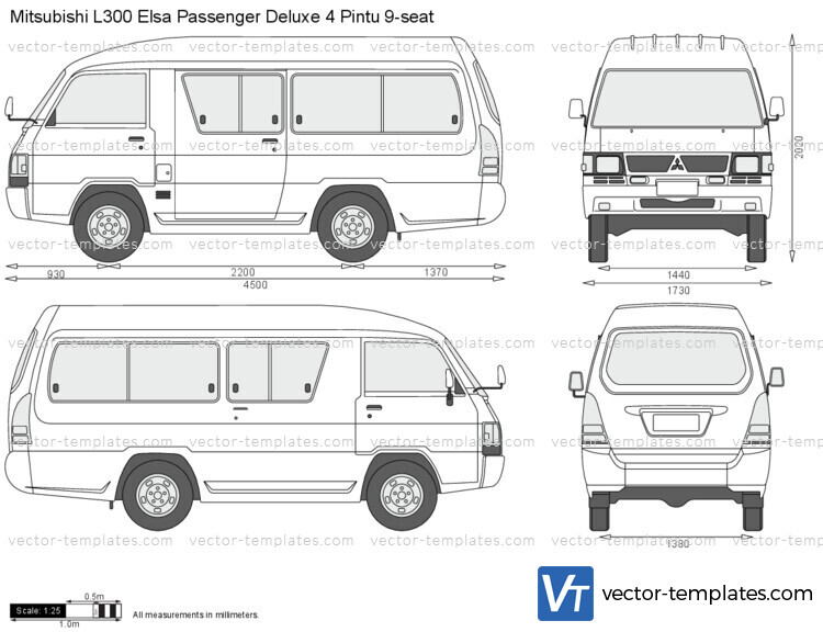 Mitsubishi L300 Elsa Passenger Deluxe 4 Pintu 9-seat