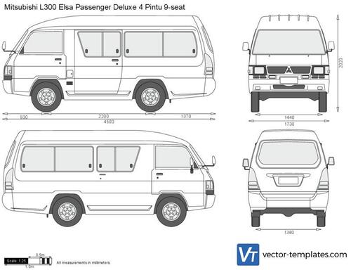 Mitsubishi L300 Elsa Passenger Deluxe 4 Pintu 9-seat