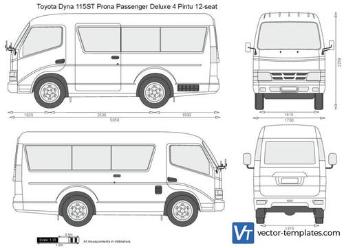 Toyota Dyna 115ST Prona Passenger Deluxe 4 Pintu 12-seat