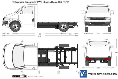 Volkswagen Transporter T5.2 LWB Chassis Single Cab