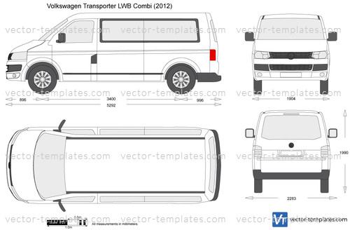 Templates - Cars - Volkswagen - Volkswagen Transporter T5 Panel Van LWB