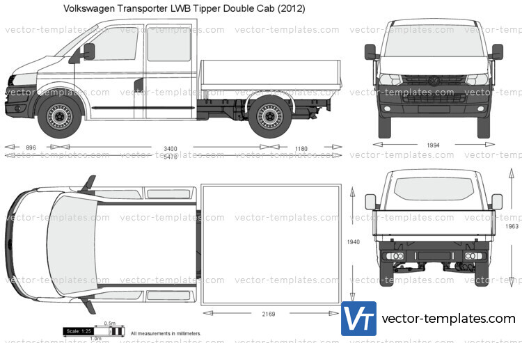 Volkswagen Transporter T5.2 LWB Tipper Double Cab