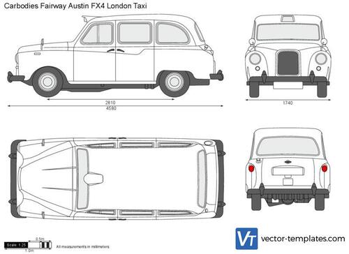 Carbodies Fairway Austin FX4 London Taxi