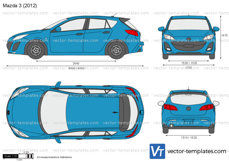 mazda 3 logo vector