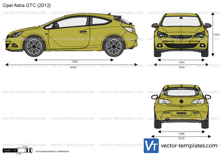 Templates - Cars - Opel - Opel Astra J GTC