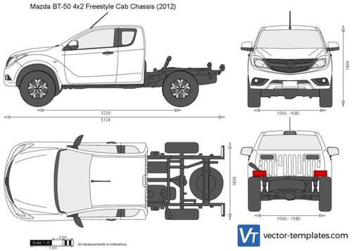 Mazda BT-50 4x2 Freestyle Cab Chassis