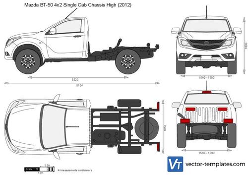 Mazda BT-50 4x2 Single Cab Chassis High