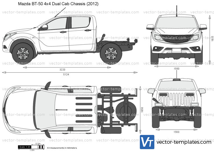 Mazda BT-50 4x4 Dual Cab Chassis