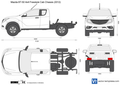 Mazda BT-50 4x4 Freestyle Cab Chassis