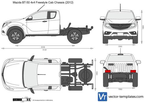 Mazda BT-50 4x4 Freestyle Cab Chassis