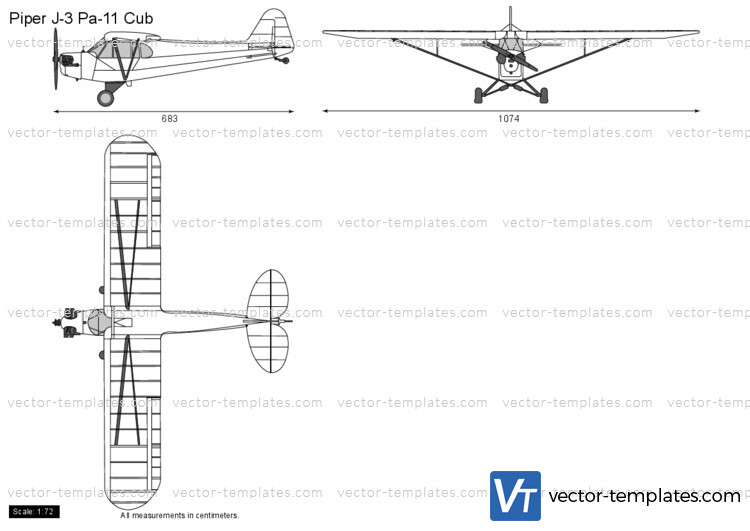 Piper J-3 Pa-11 Cub