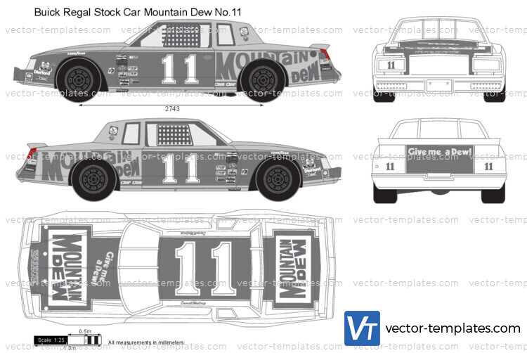 Buick Regal Stock Car Mountain Dew No.11