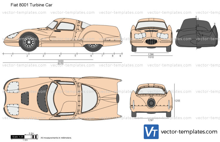 Fiat 8001 Turbine Car