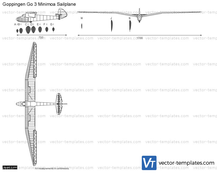 Goppingen Go 3 Minimoa Sailplane