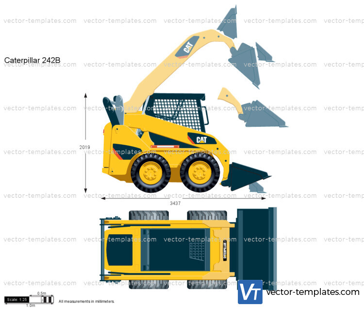 Caterpillar 242B Skid Steer Loader