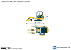 Caterpillar 301.8C Mini Hydraulic Excavator