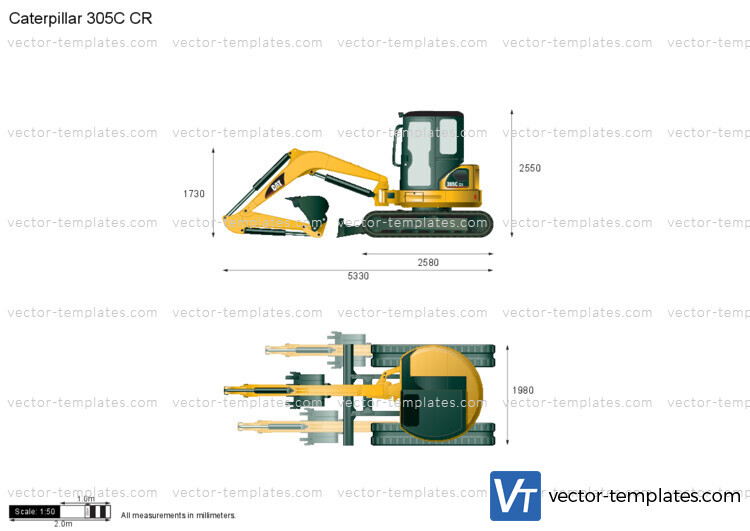 Caterpillar 305C CR Mini Hydraulic Excavator