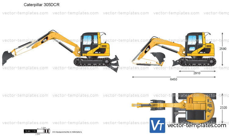 Caterpillar 305DCR Mini Hydraulic Excavator