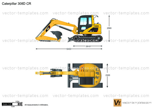 Caterpillar 308D CR Mini Hydraulic Excavator