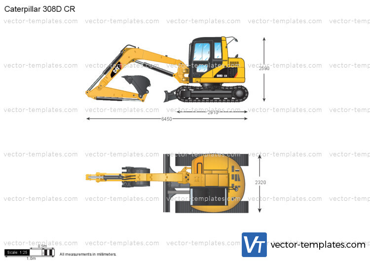 Caterpillar 308D CR Mini Hydraulic Excavator