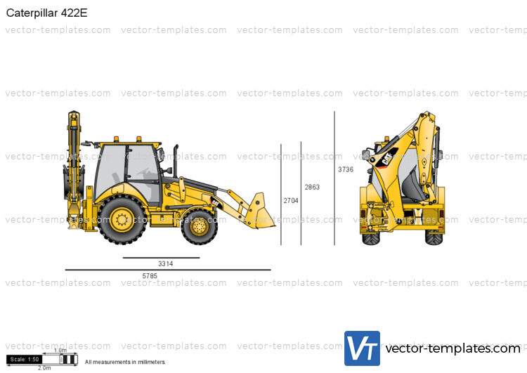 Caterpillar 422E Backhoe Loader