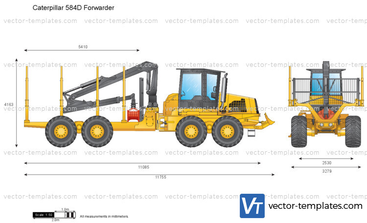 Caterpillar 584D Forwarder