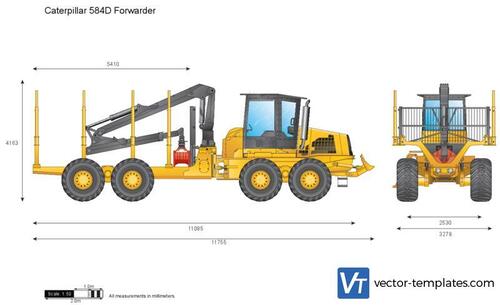 Caterpillar 584D Forwarder