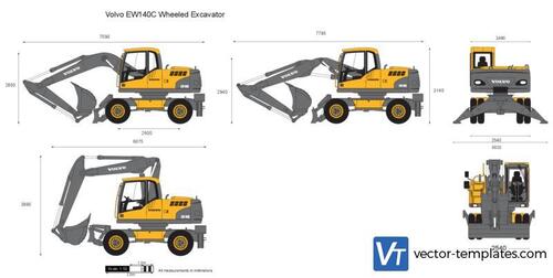 Volvo EW140C Wheeled Excavator