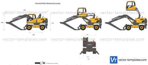 Volvo EW160C Wheeled Excavator