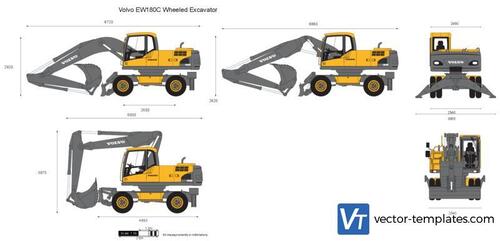 Volvo EW180C Wheeled Excavator