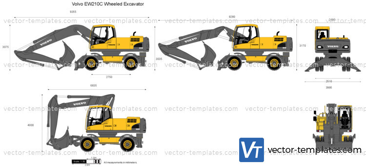 Volvo EW210C Wheeled Excavator