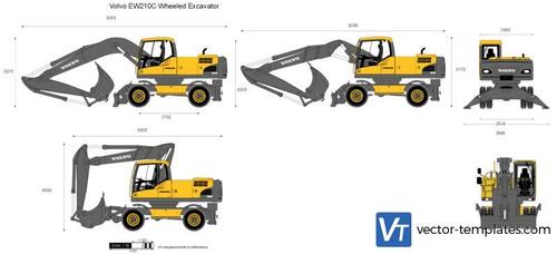 Volvo EW210C Wheeled Excavator