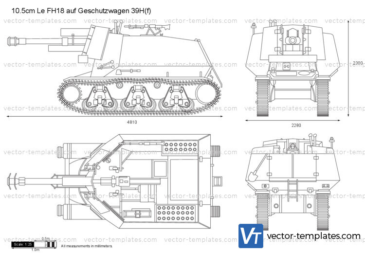 10.5cm Le FH18 auf Geschutzwagen 39H(f)