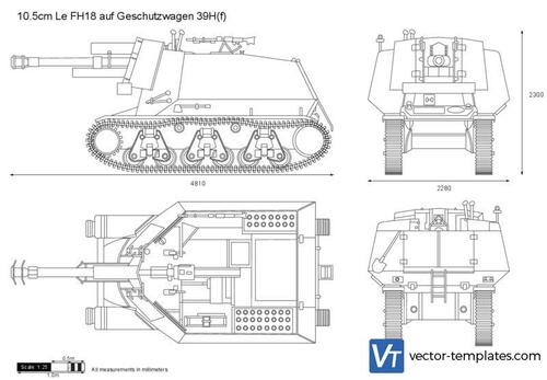 10.5cm Le FH18 auf Geschutzwagen 39H(f)