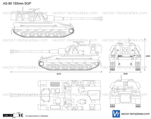 AS90 155mm SPG